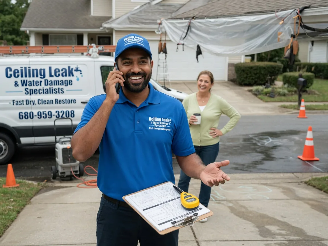 Ceiling Leak Cleanup Alanreed, TX FAQs